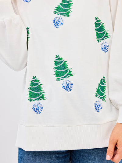 Lakelyn Sweatshirt | Blue Trees