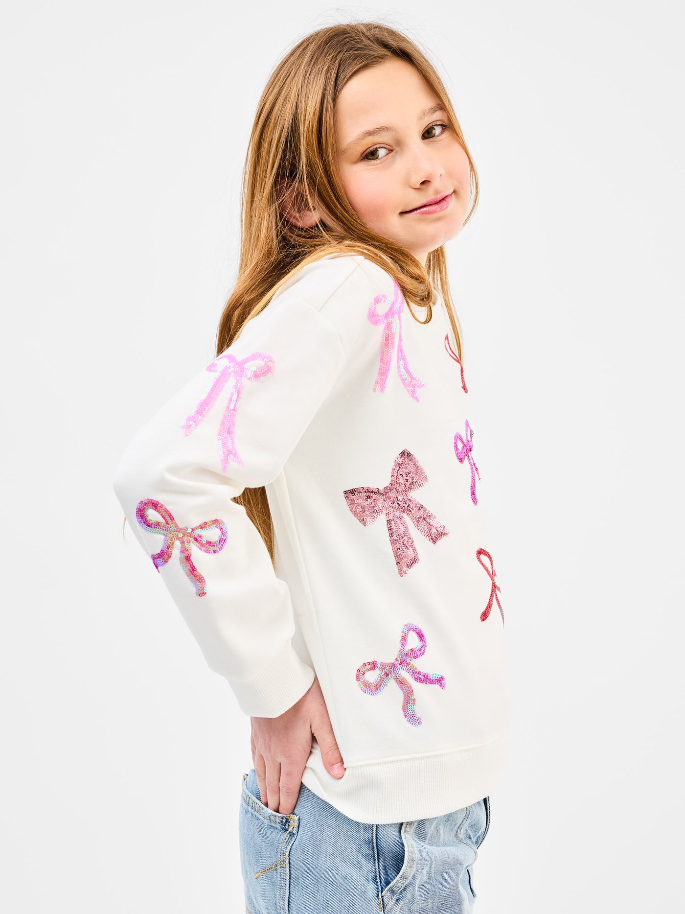 Sarah Youth Sweatshirt | Bows