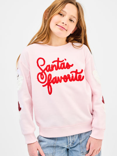 Sarah Youth Sweatshirt | Santa's Favorite