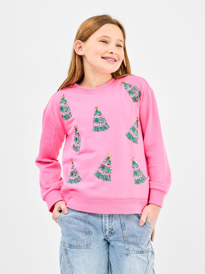 Sarah Youth Sweatshirt | Green Trees