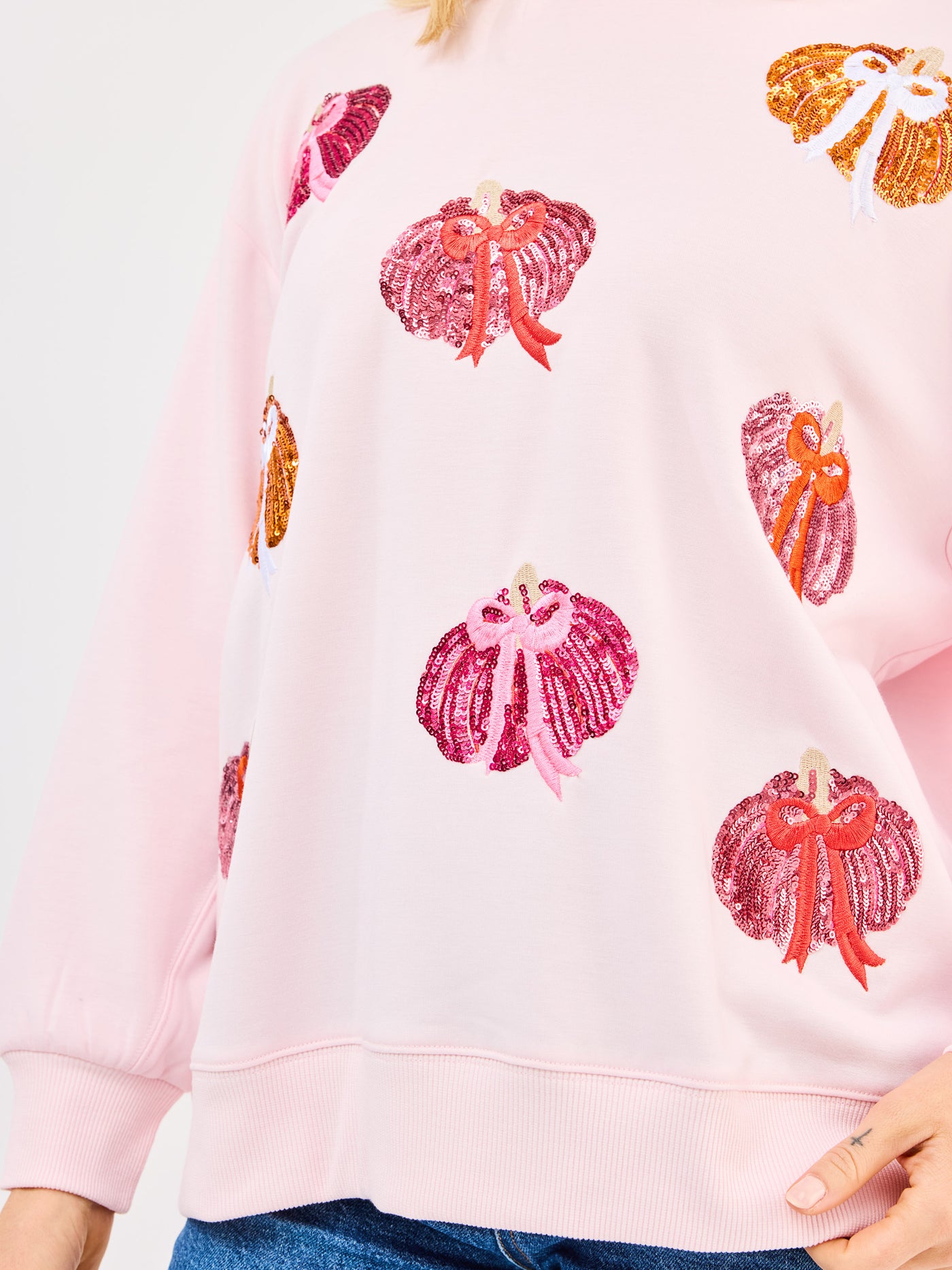 Sarah Sweatshirt | Pumpkin Bows