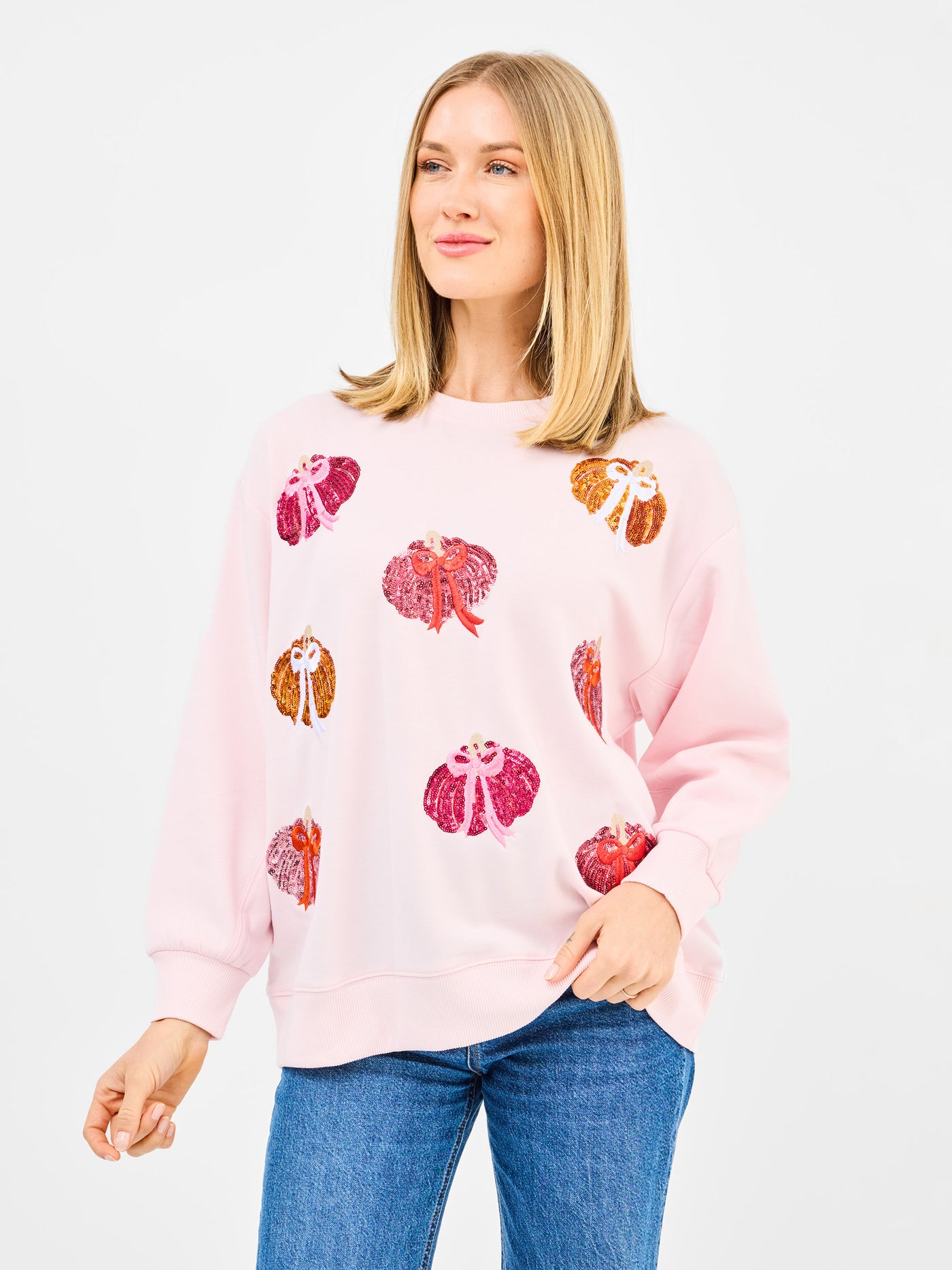 Sarah Sweatshirt | Pumpkin Bows