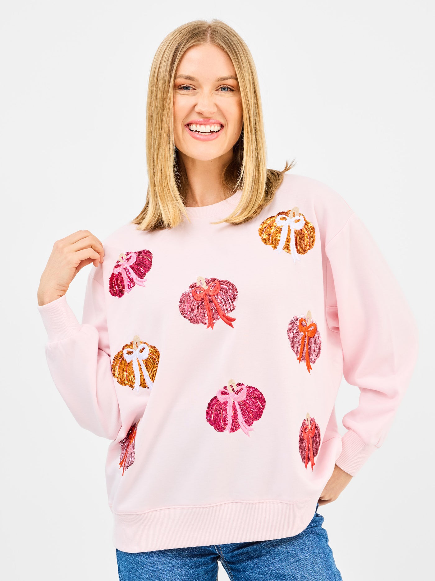 Sarah Sweatshirt | Pumpkin Bows