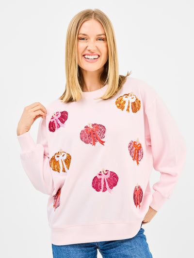 Sarah Sweatshirt | Pumpkin Bows