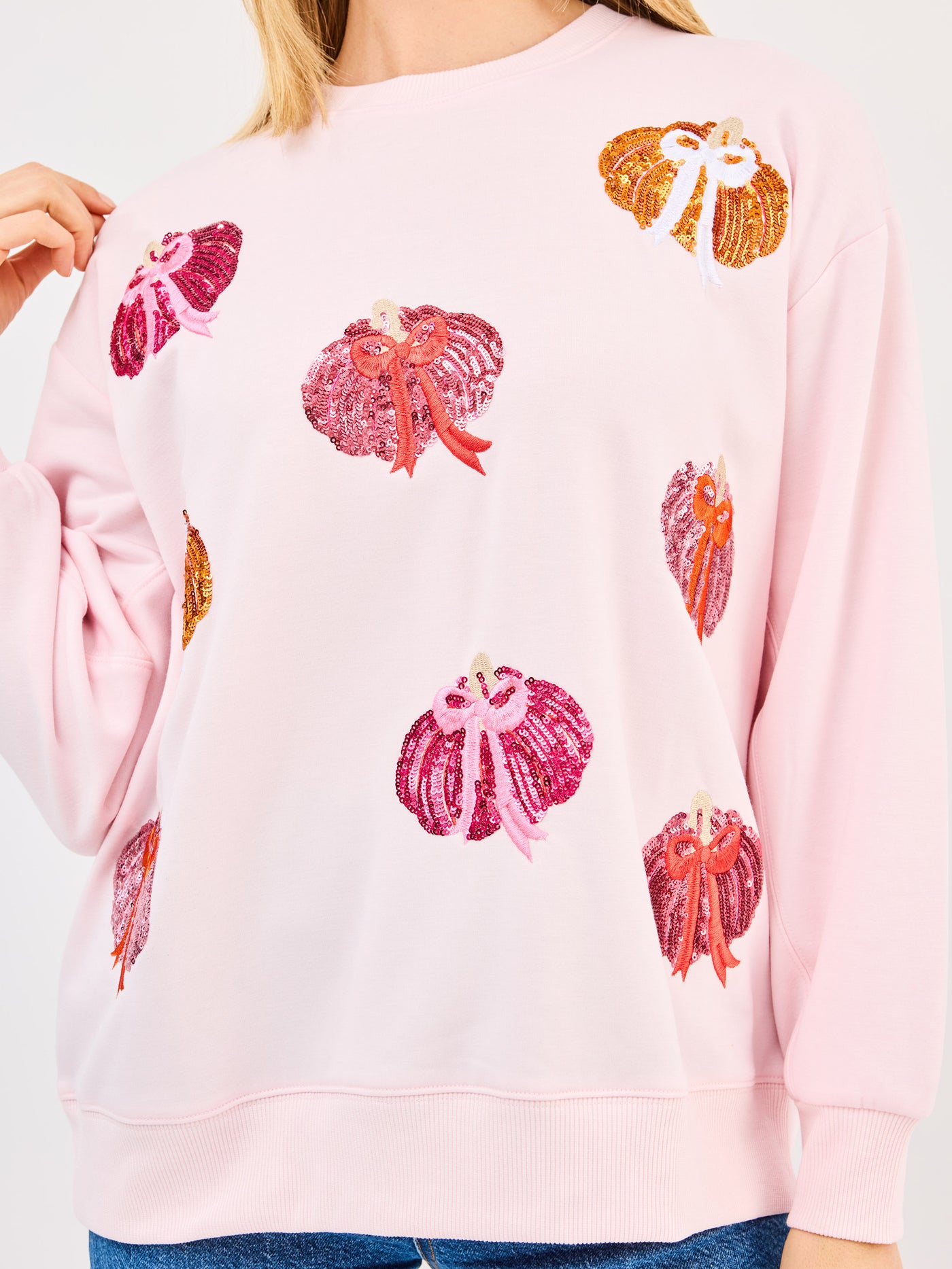 Sarah Sweatshirt | Pumpkin Bows