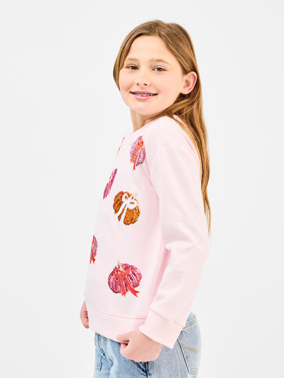 Sarah Youth Sweatshirt | Pumpkin Bows