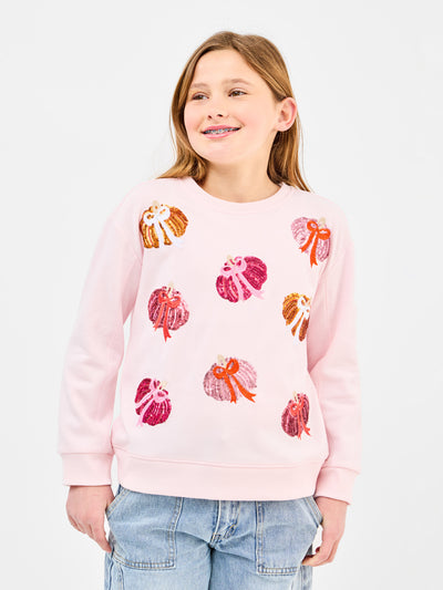 Sarah Youth Sweatshirt | Pumpkin Bows