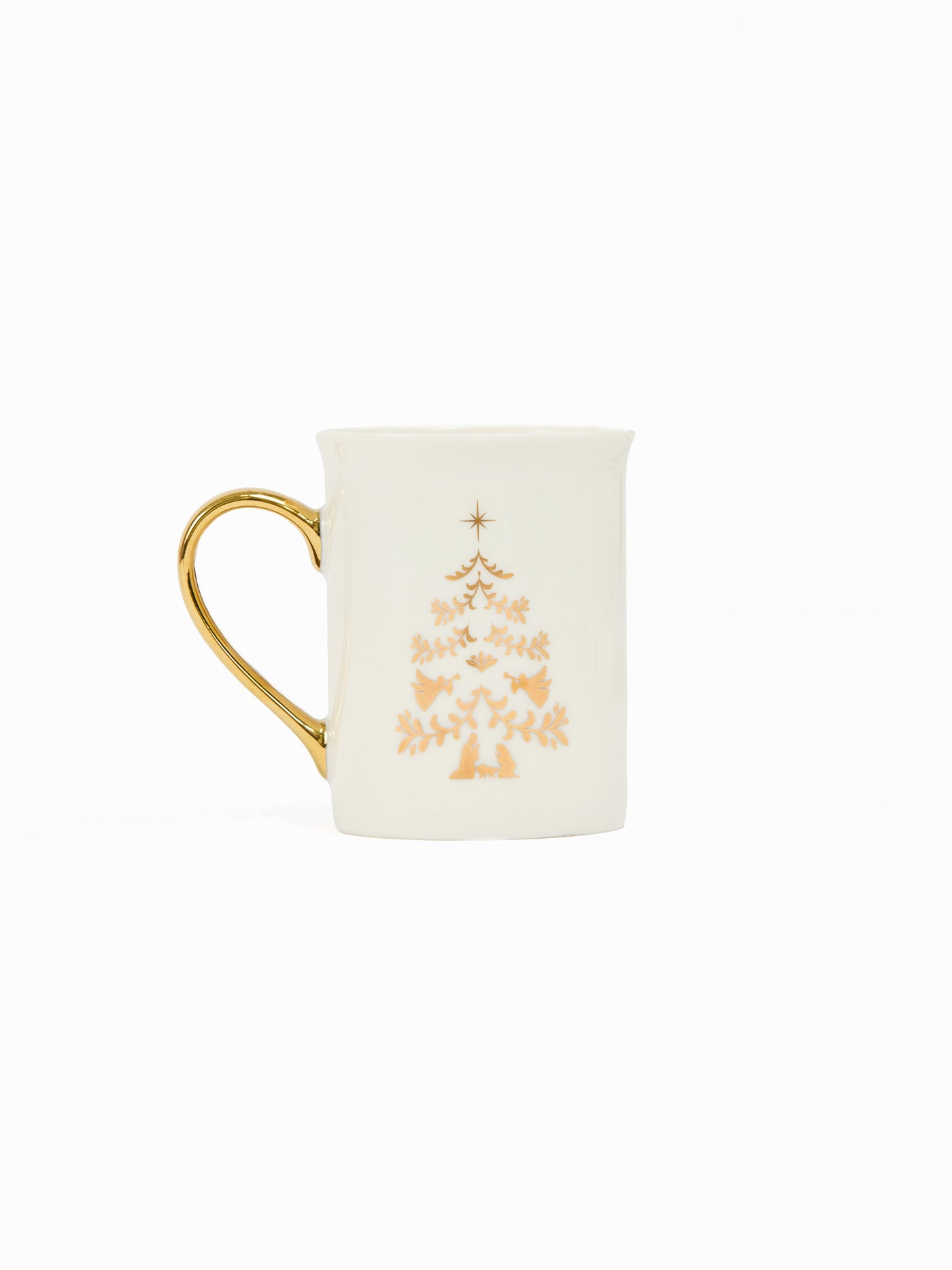 Gold Handle Mug | Nativity Tree