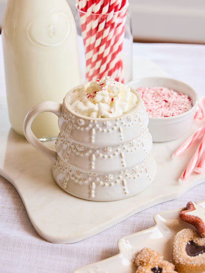 Sculpted Mug | White Tree