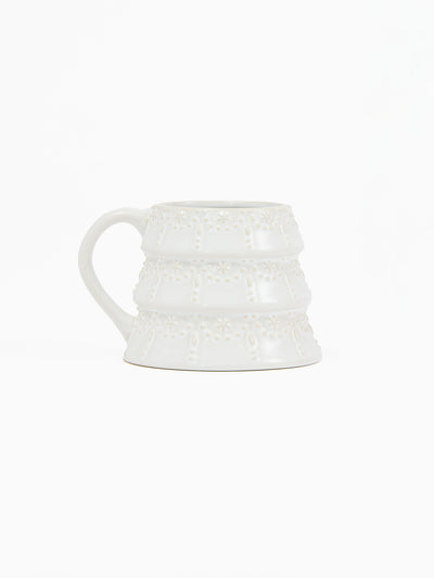 Sculpted Mug | White Tree