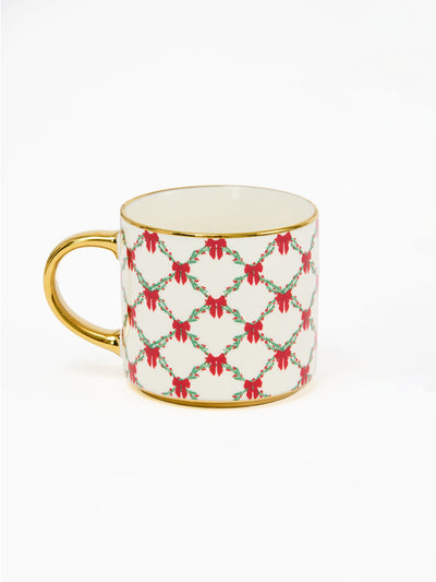 Cafe Mug | Holiday Trellis