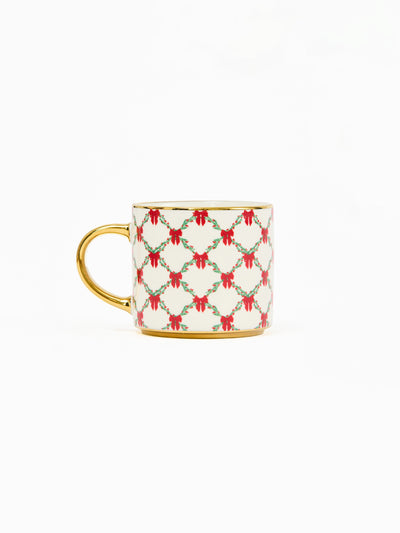 Cafe Mug | Holiday Trellis