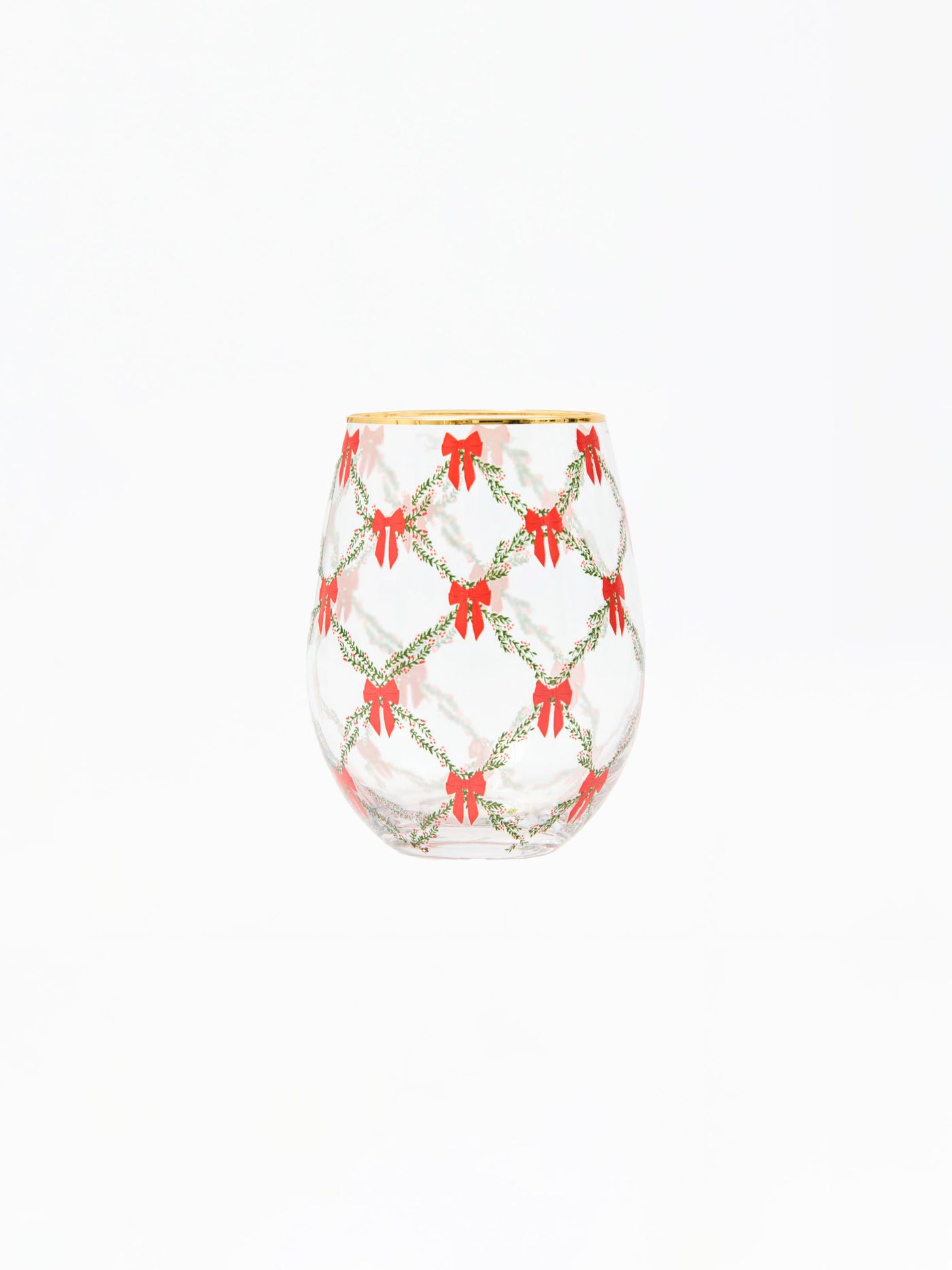 Stemless Wine Glass | Holiday Trellis