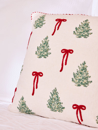 Square Pillow | Christmas Bows