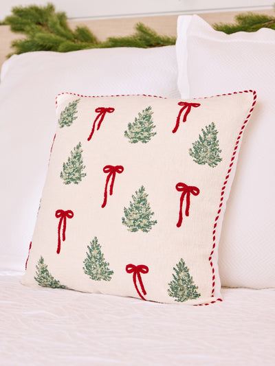 Square Pillow | Christmas Bows