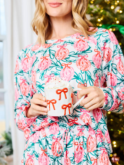 Ceramic Mug | Sculpted Bows