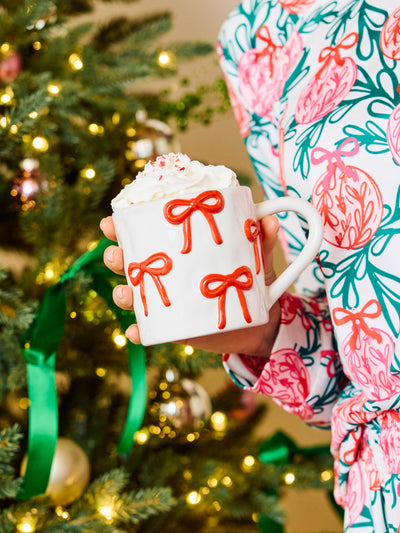 Ceramic Mug | Sculpted Bows