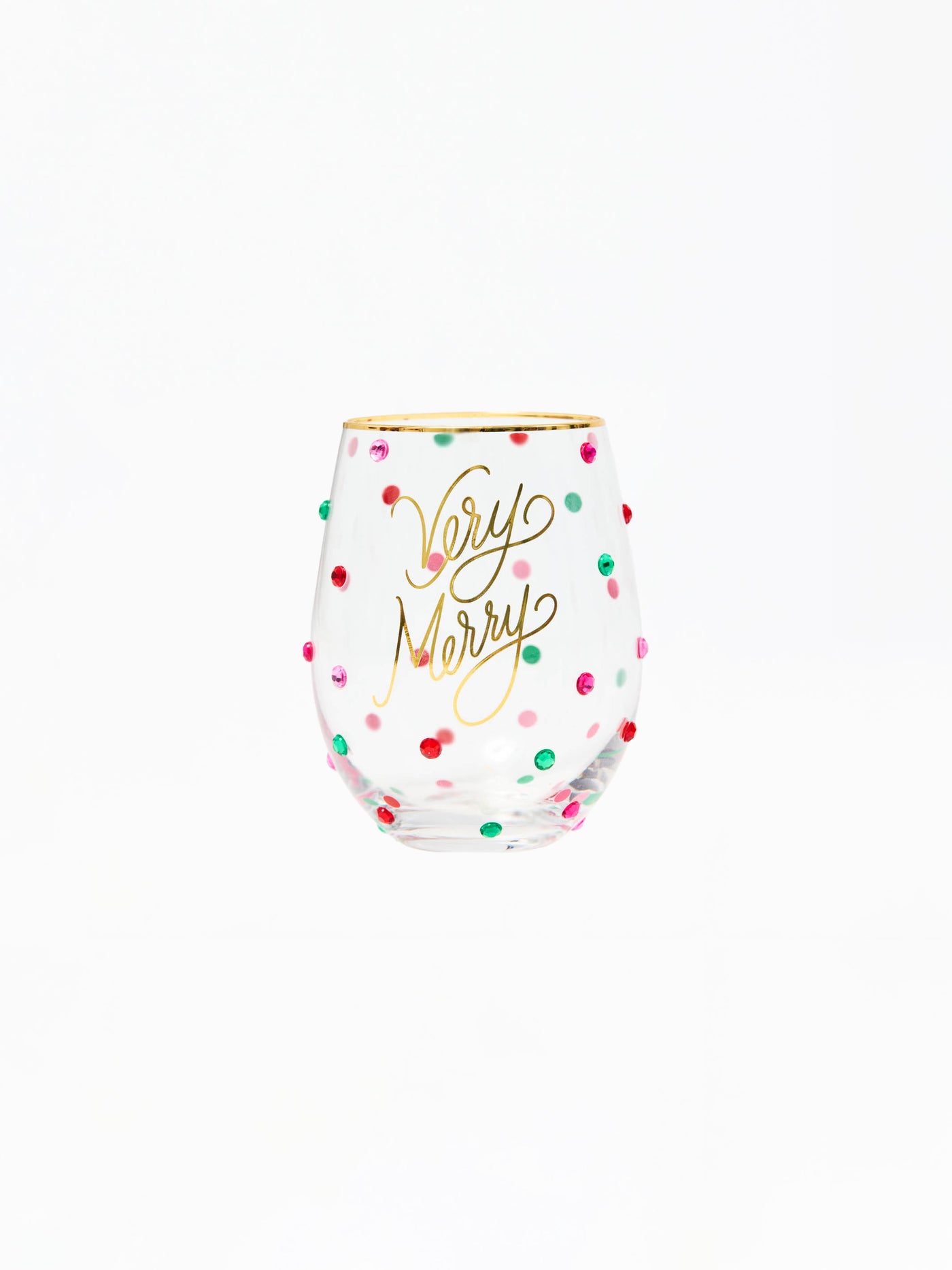 Stemless Wine Glass | Very Merry