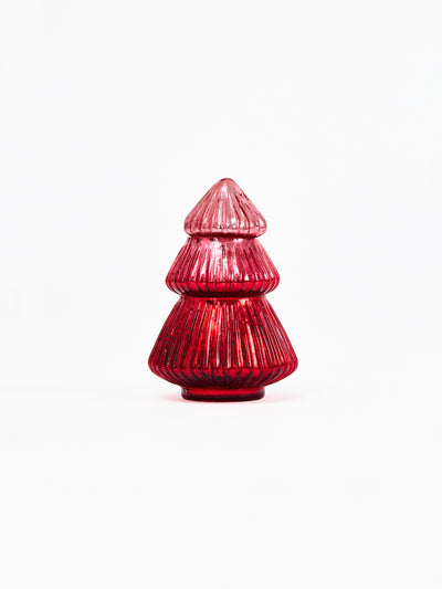 Glass Tree Candle | Red Mercury