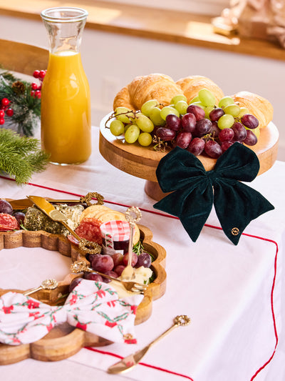 Magnetic Fabric Bow | Velvet Green