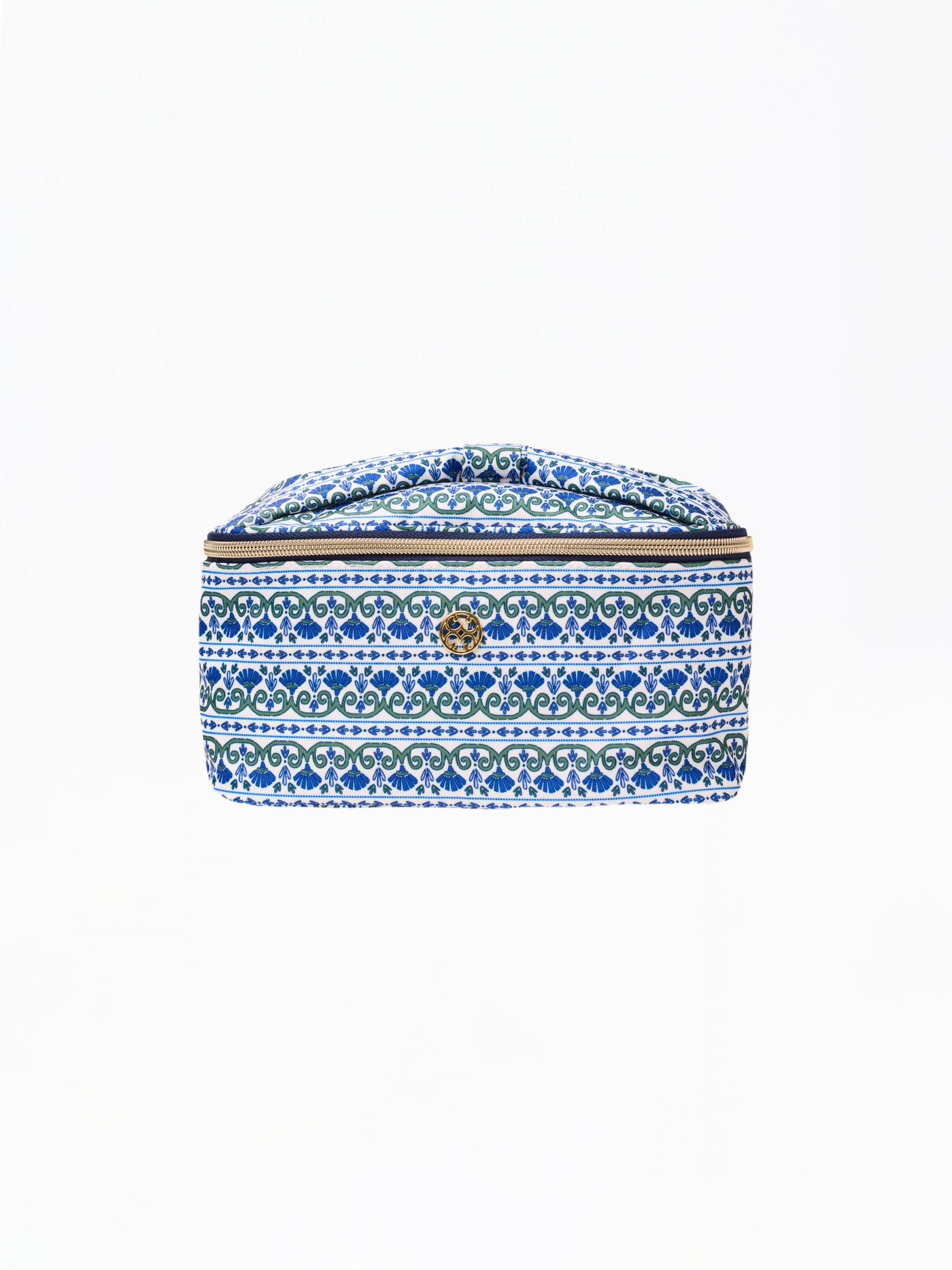 Kiss and Make Up Bag | Floral Foulard Navy