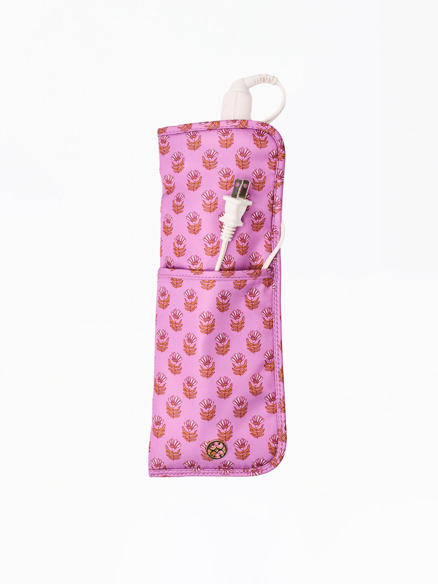 Hot Tools Case | Pink Floral Block