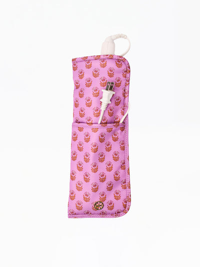 Hot Tools Case | Pink Floral Block