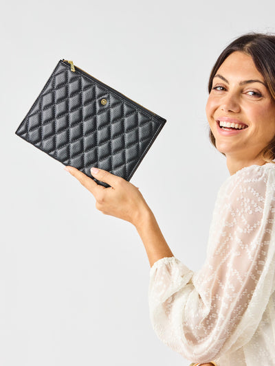 Essential Quilted Organizer | Black