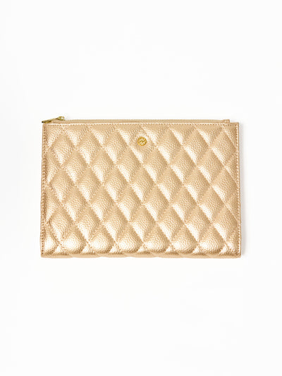 Essential Quilted Organizer | Champagne