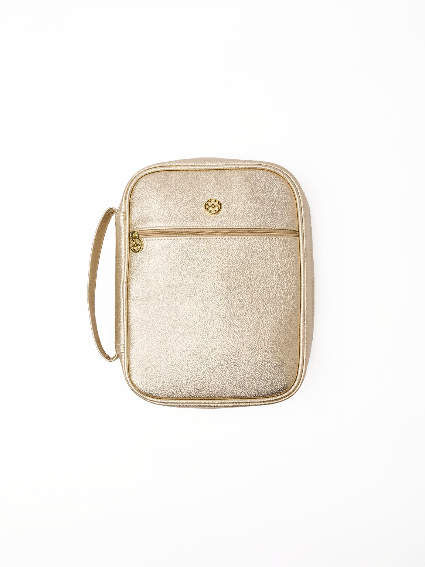 Gold bible cover on a white background