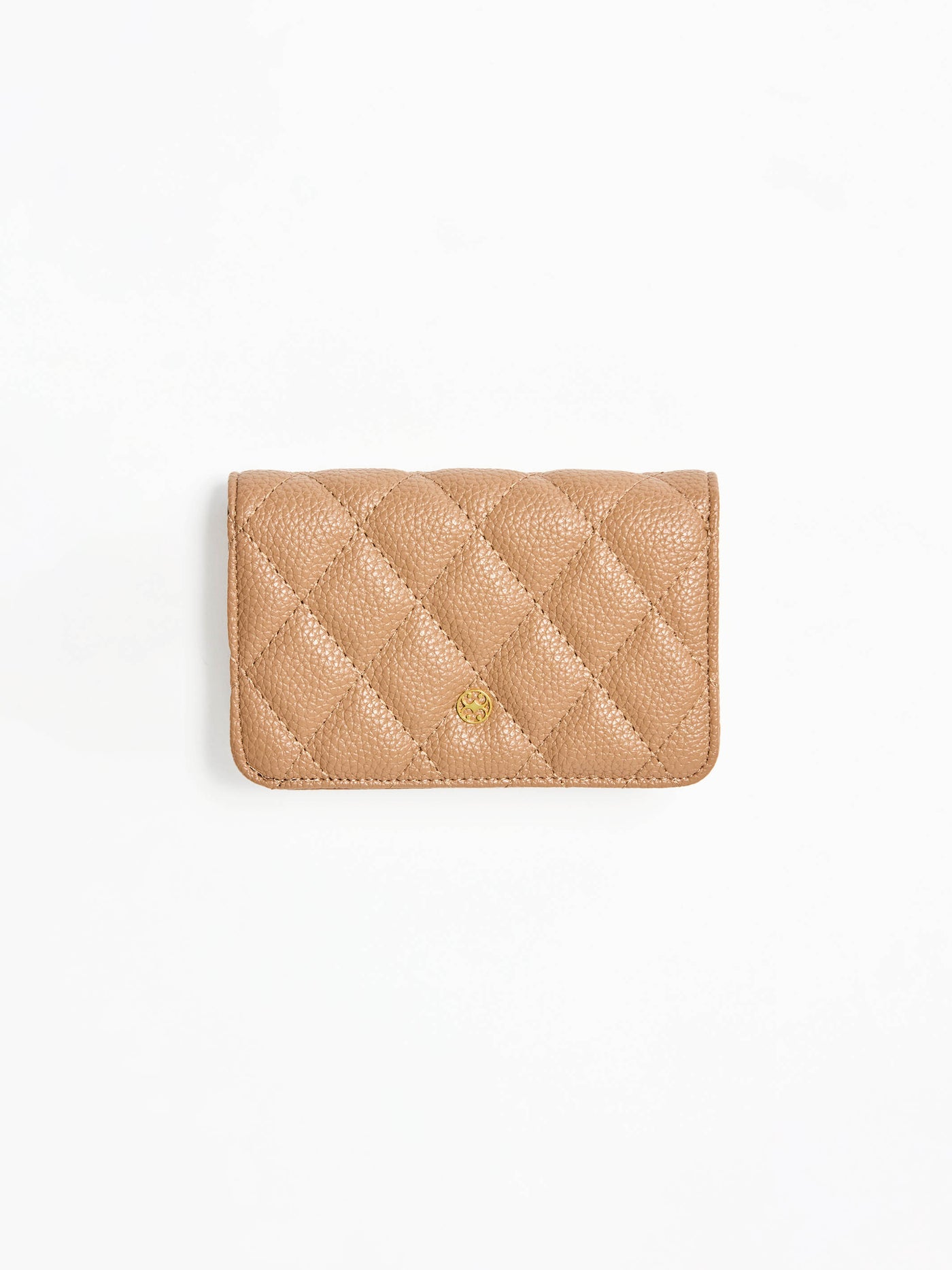 Essential Quilted Wallet | Camel
