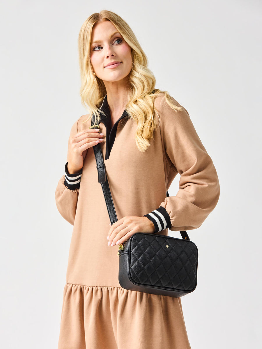 Mary Square Quilted Crossbody Bag - Thumbnail 3