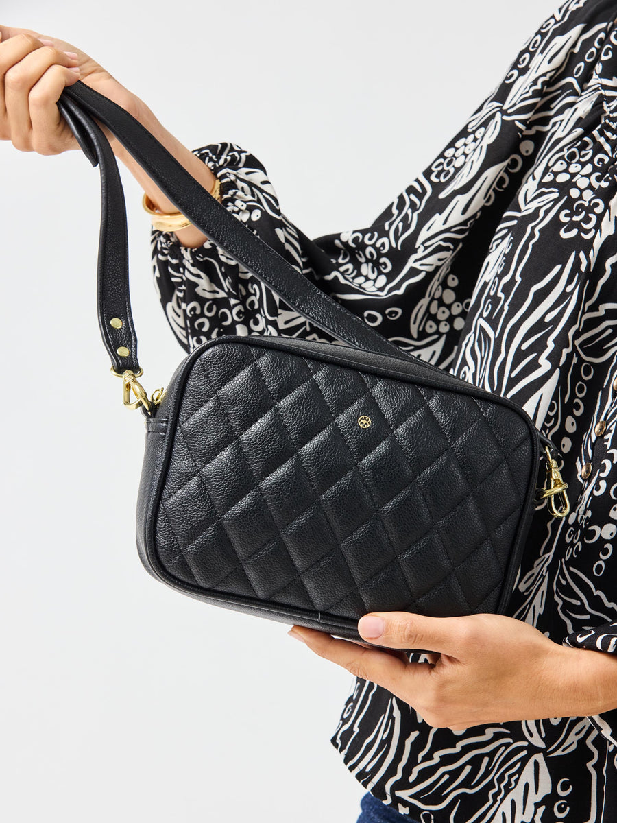 Essential Quilted Crossbody Bag | Black – Mary Square