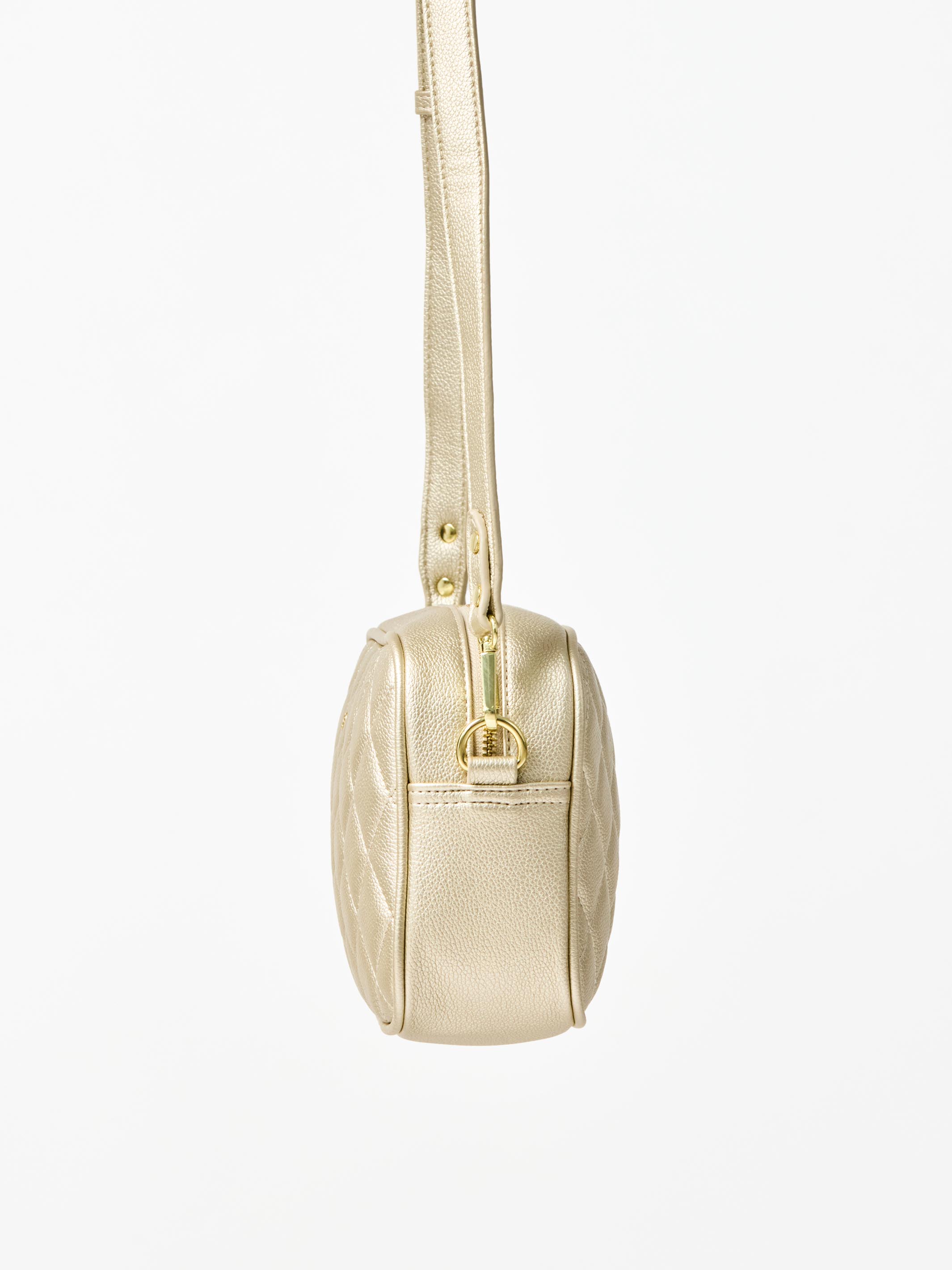 Essential Quilted Crossbody Bag | Champagne