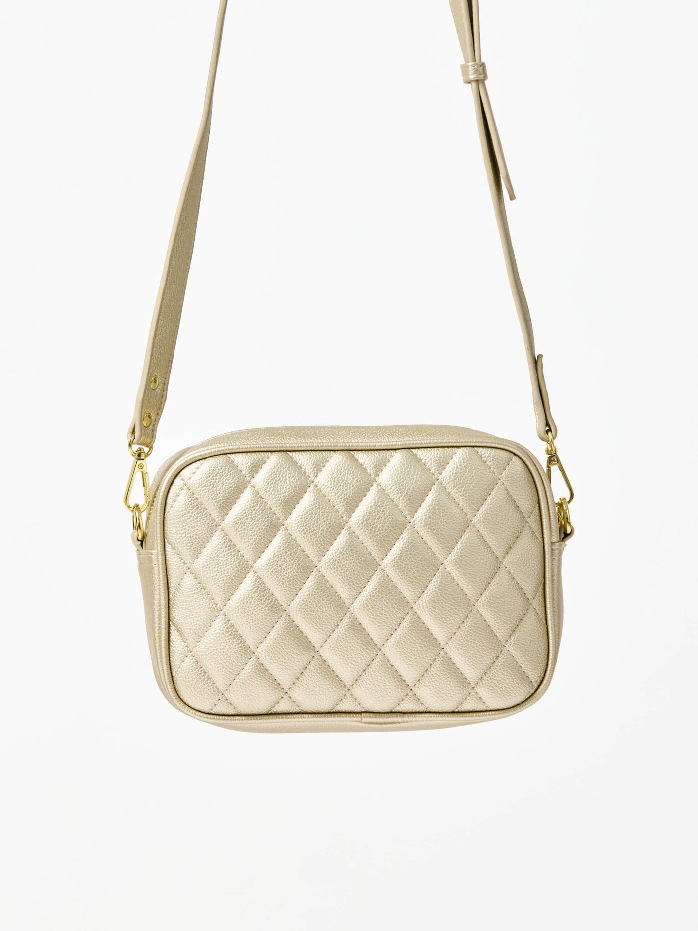 Essential Quilted Crossbody Bag | Champagne