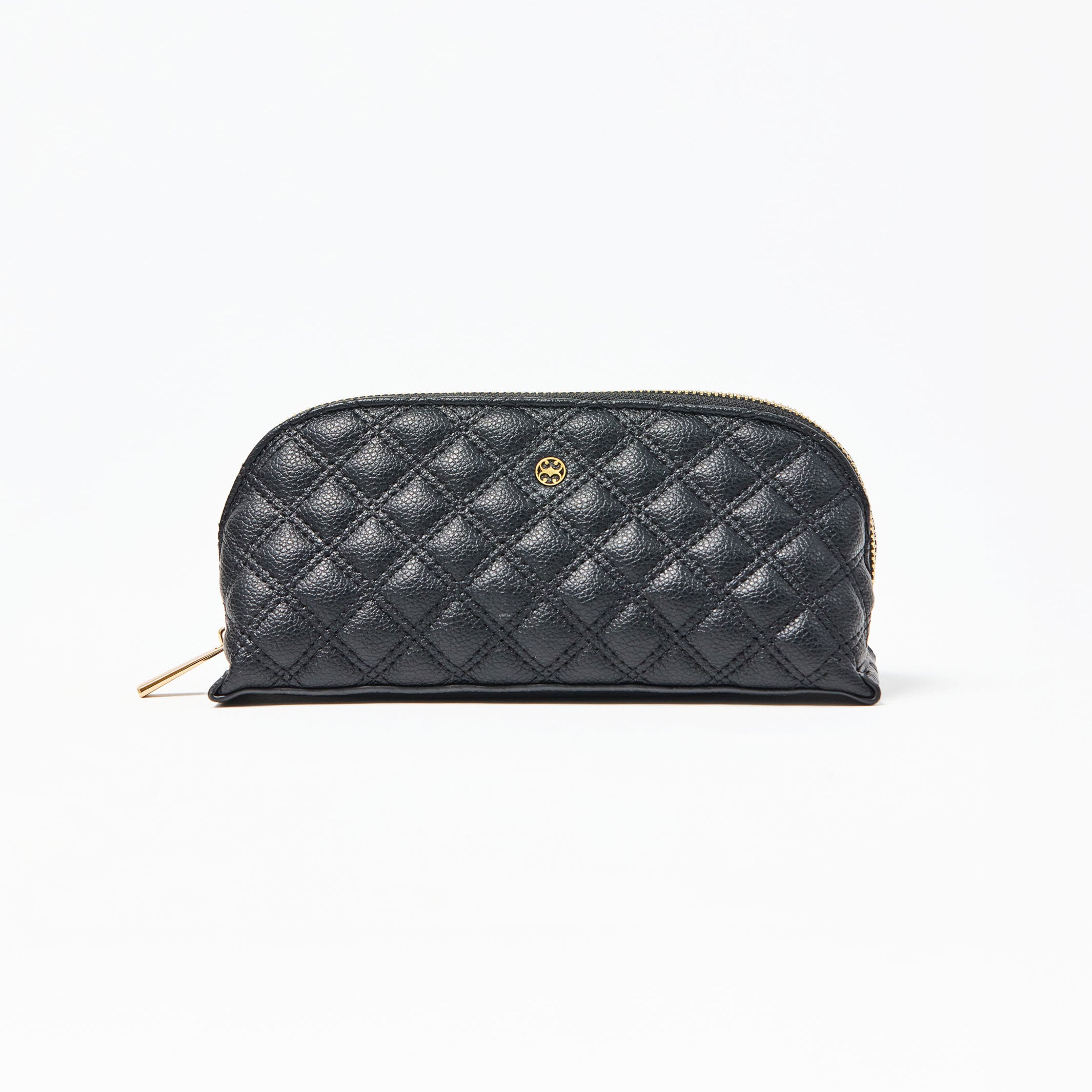Small Quilted Essential Pouch | Black