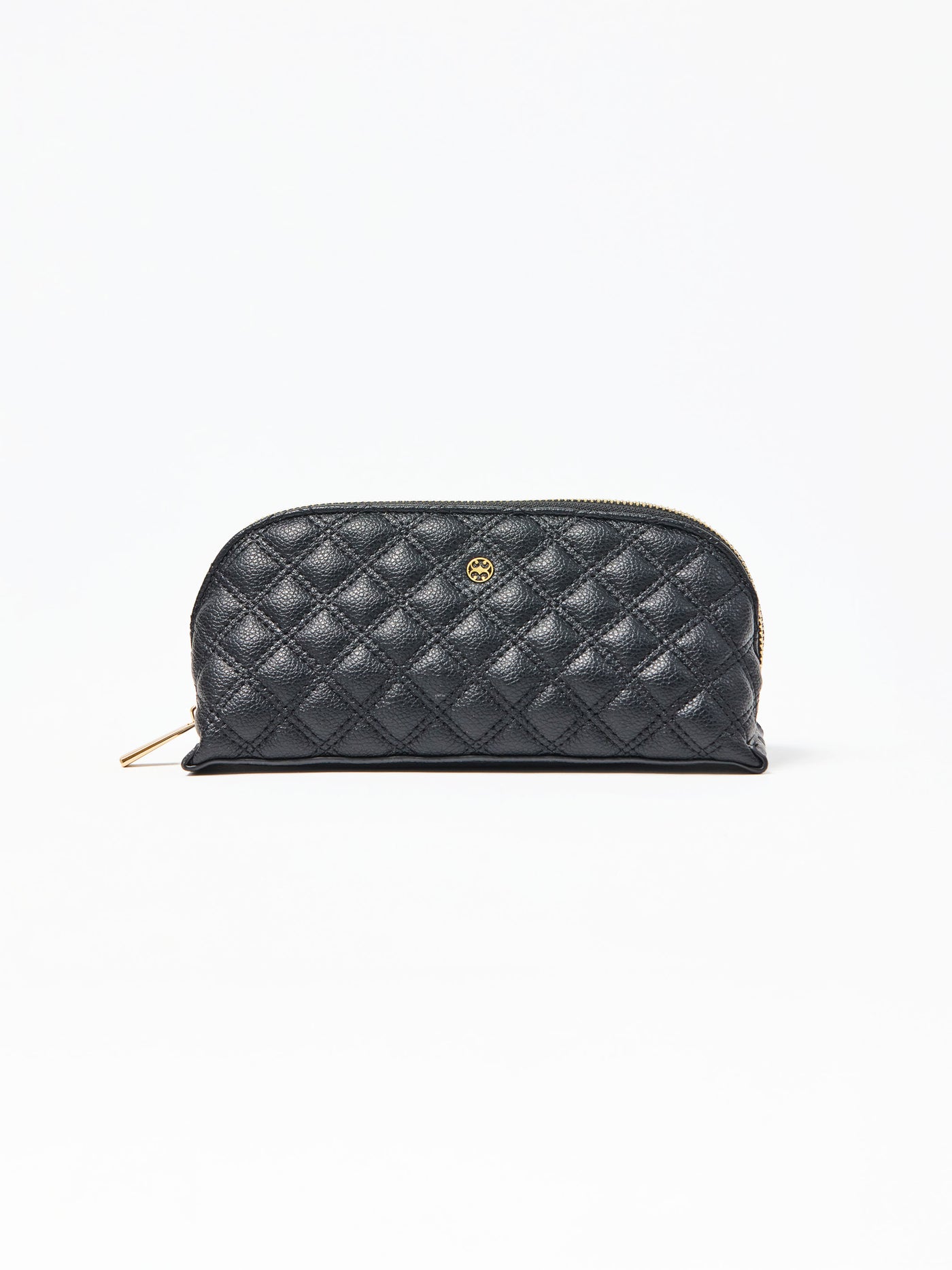 Small Quilted Essential Pouch | Black
