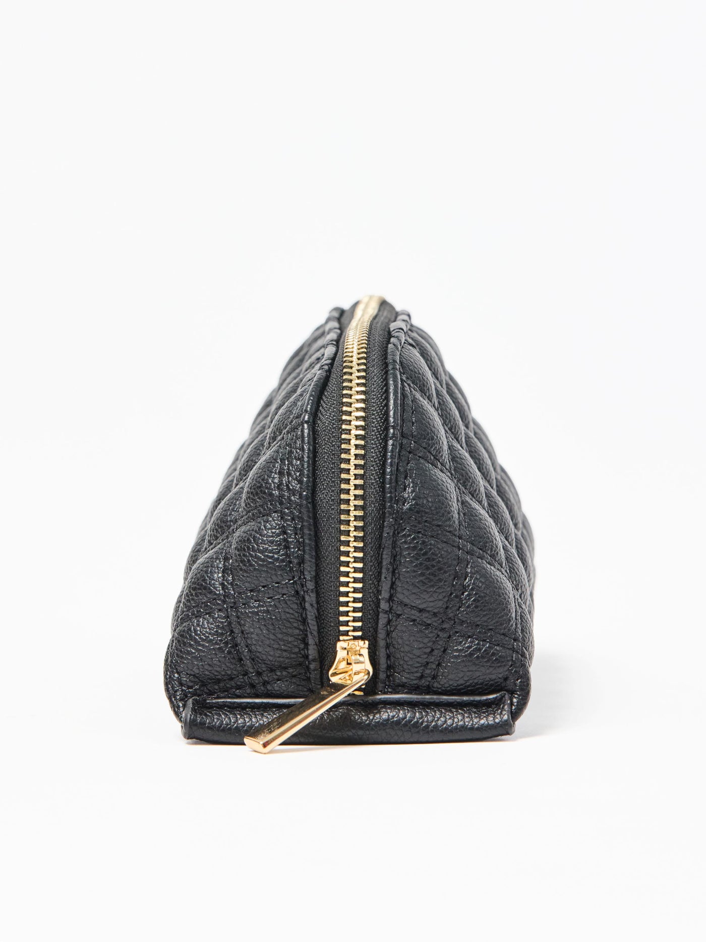 Small Quilted Essential Pouch | Black