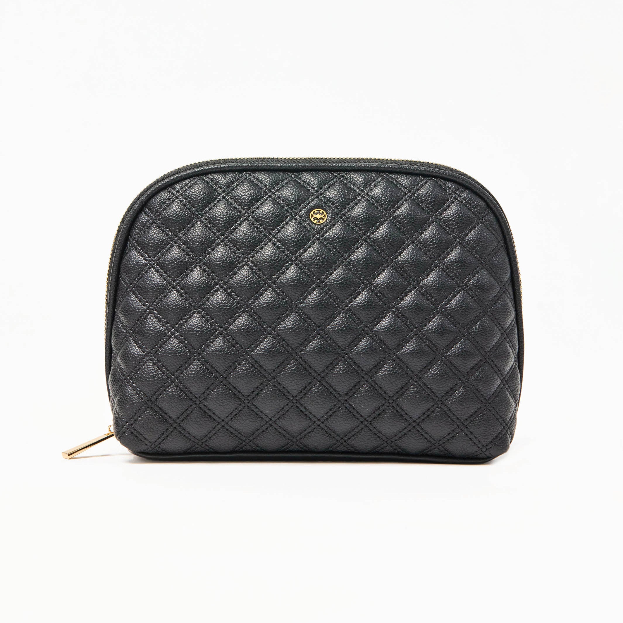 Large Quilted Essential Pouch | Black