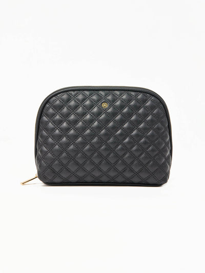 Large Quilted Essential Pouch | Black
