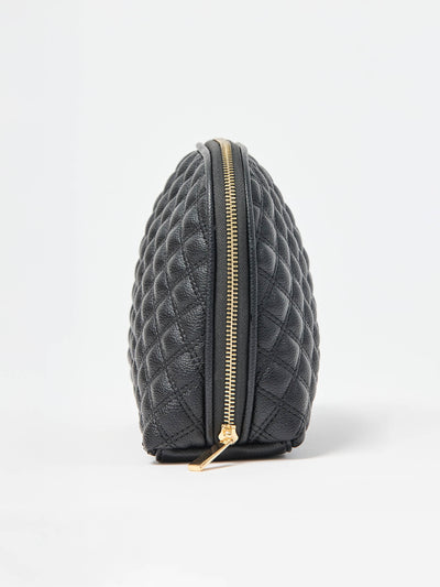 Large Quilted Essential Pouch | Black