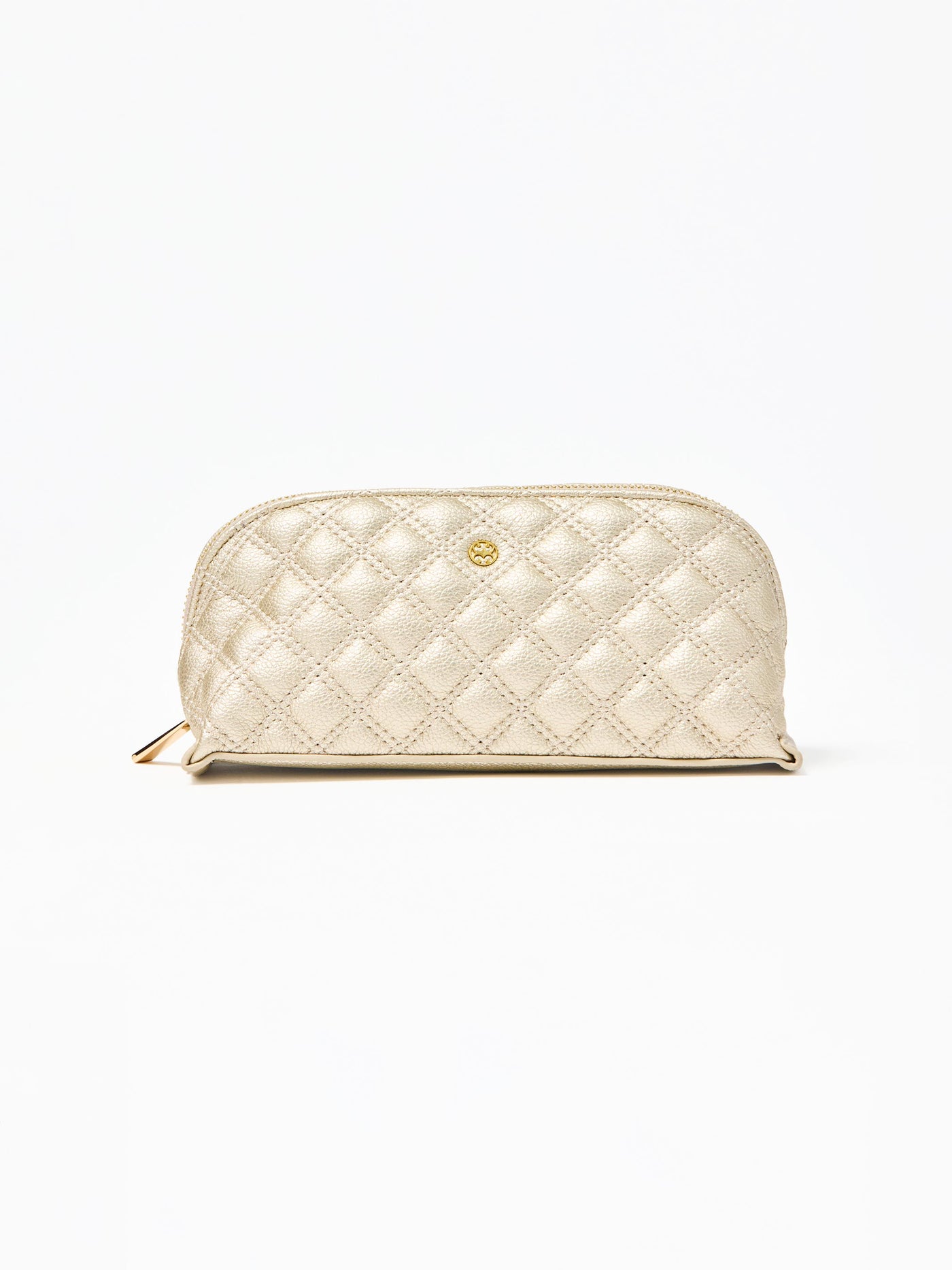 Small Quilted Essential Pouch | Champagne