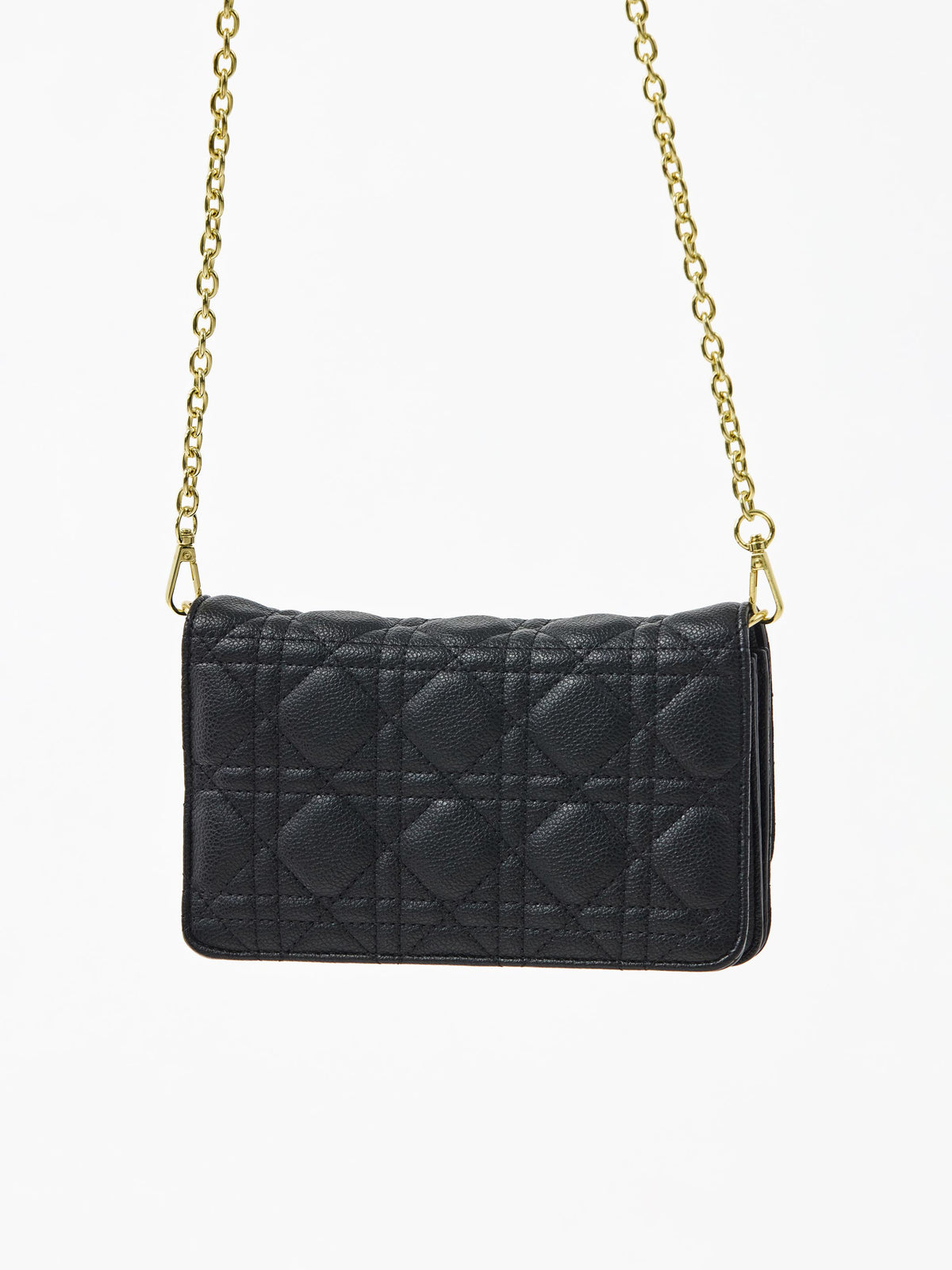 Night Out Quilted Crossbody Bag | Black
