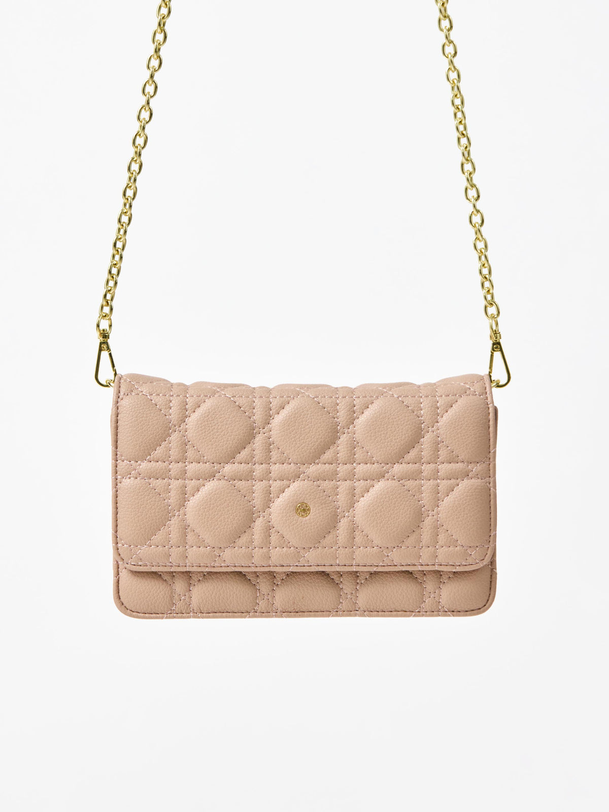 Night Out Quilted Crossbody Bag | Tan