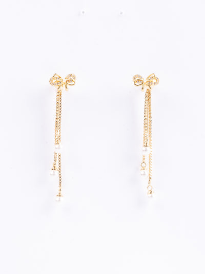 Tessa Pearl Bow Earrings