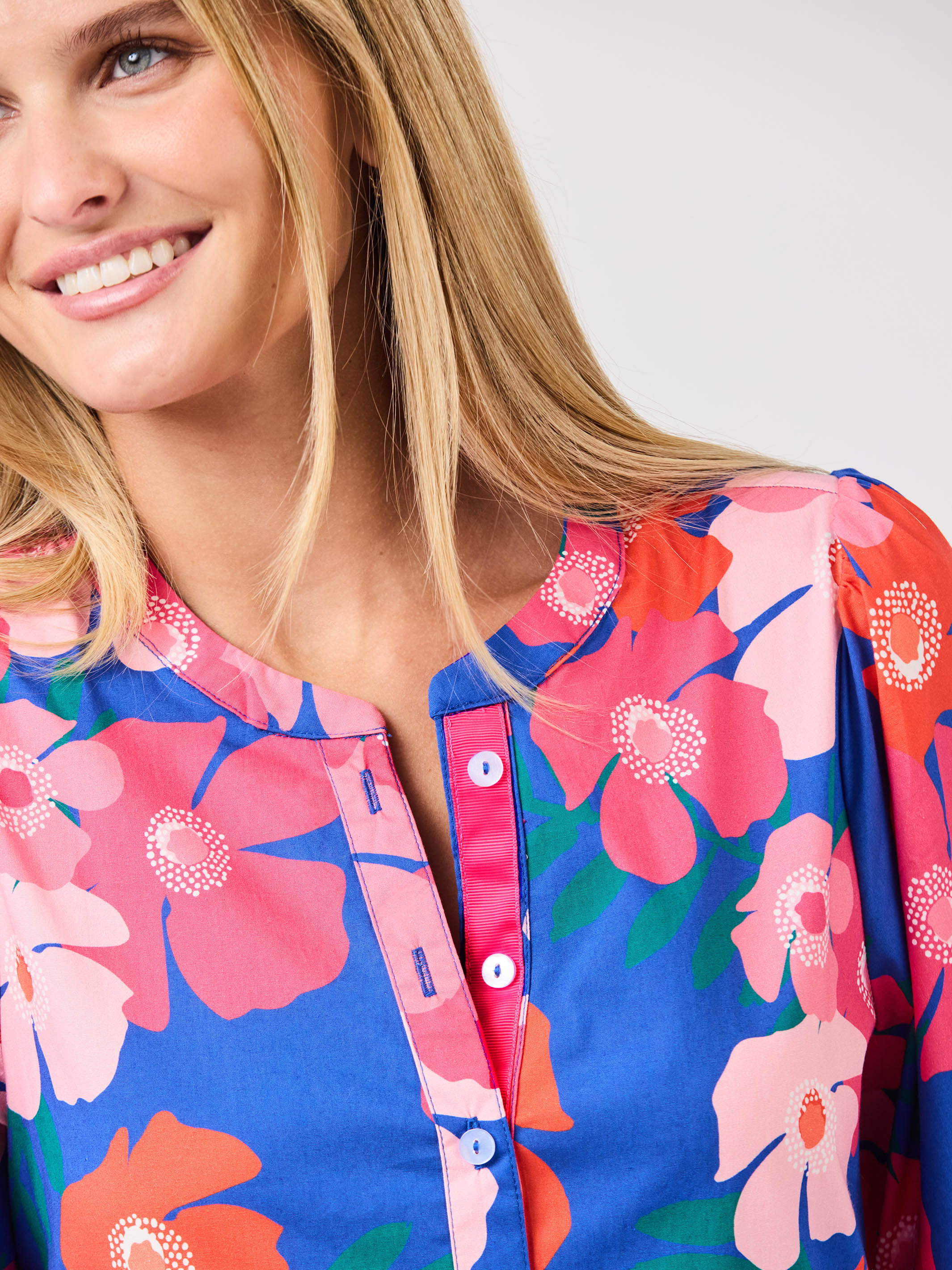 Riley Midi Dress | Petal Pop Blue