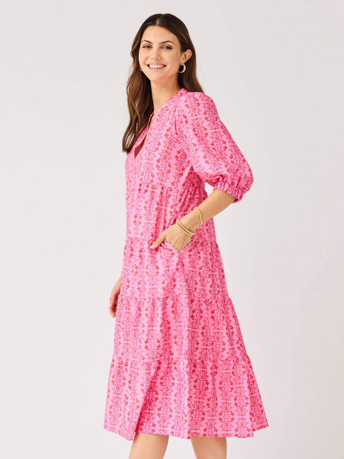 Cameron Dress | Heirloom Vine Pink