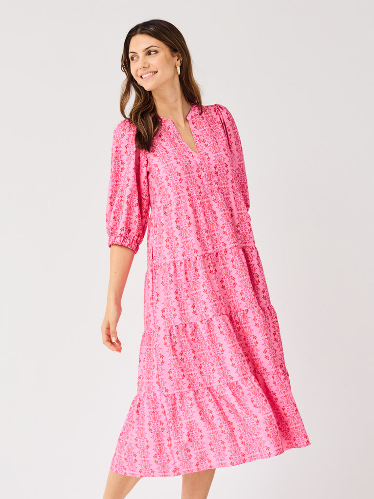 cameron midi dress likely Cameron Dress | Heirloom Vine Pink | M | Trendy Dresses For Women