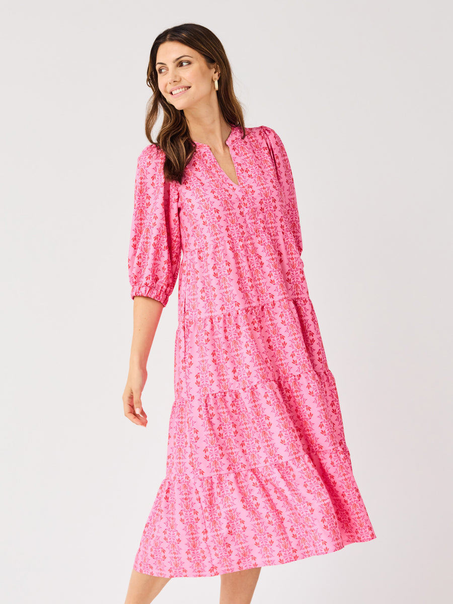 cameron maxi dress Cameron Dress | Heirloom Vine Pink | M | Trendy Dresses For Women