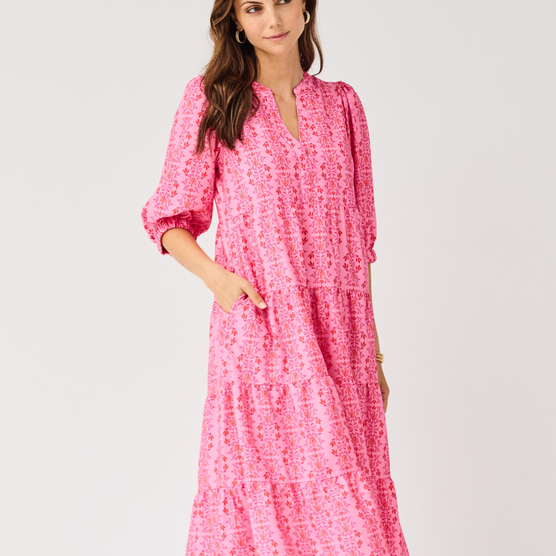 Cameron Dress | Heirloom Vine Pink